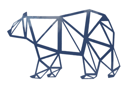 Plaque murale décoration  intérieur extérieur ours en métal