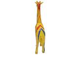 Statue girafe multicolore XL 1M40 en métal no résine