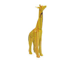 Statue girafe multicolore XL 1M40 en métal no résine