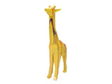 Statue girafe multicolore XL 1M40 en métal no résine