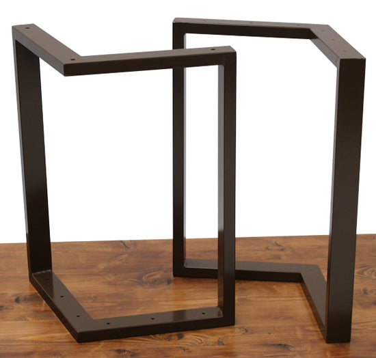 MetaloPro Pied de Table Métal, Robuste Pieds de Table en Acier, Cadre  Moderne Pieds de Bureau avec Vis et Protecteurs de Sol pour Industriel  Bureau, Salon, Salle à Manger, 170 x 70