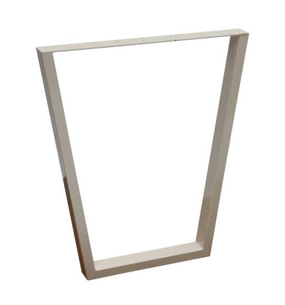 pied de table blanc trapèze unique